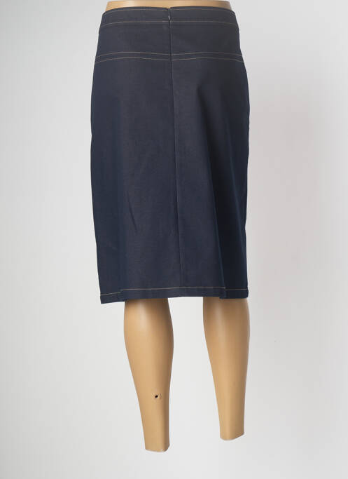Jupe mi-longue bleu DEVERNOIS pour femme