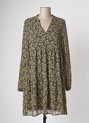 Robe mi-longue jaune VERO MODA femme