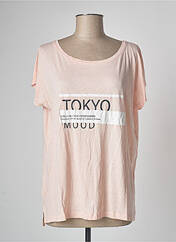 T-shirt rose BLEND SHE pour femme seconde vue