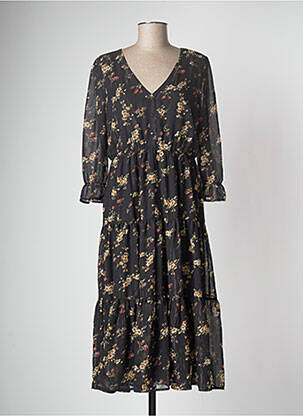 Robe mi-longue noir VERO MODA femme