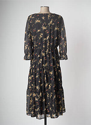 Robe mi-longue noir VERO MODA femme