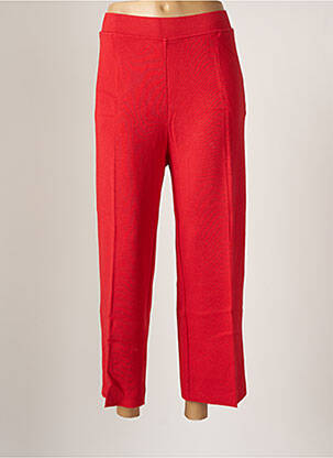 Pantalon droit rouge DEVERNOIS femme