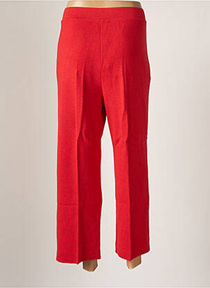 Pantalon droit rouge DEVERNOIS femme