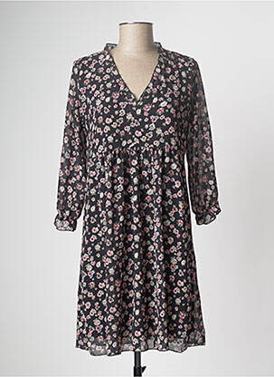 Robe mi-longue noir HAILYS femme