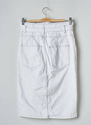 Jupe mi-longue blanc MANGO femme