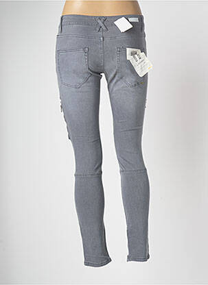 Jeans coupe slim gris BROADWAY femme