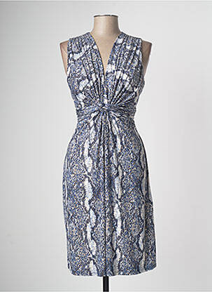 Robe mi-longue bleu MORGAN femme