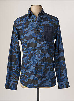 Chemise manches longues bleu JACK & JONES homme