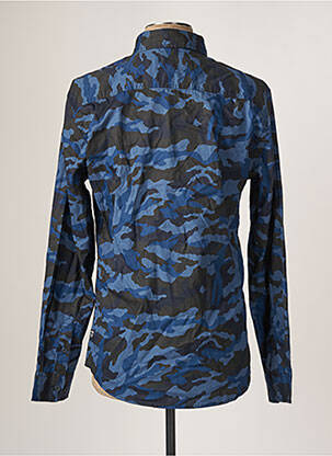 Chemise manches longues bleu JACK & JONES homme