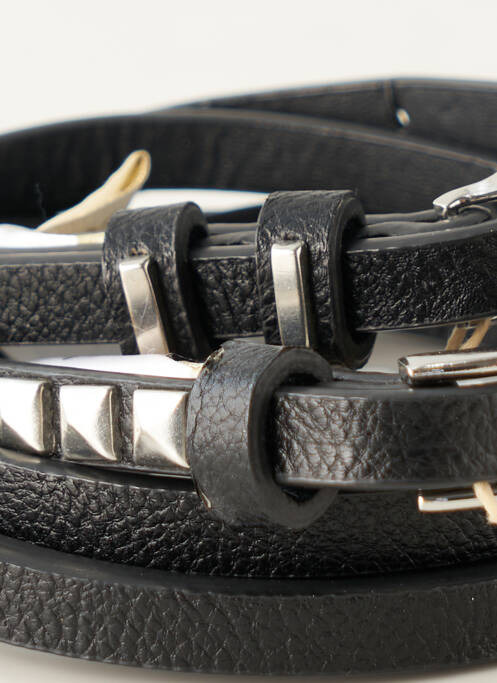 Ceinture noir PIECES pour femme