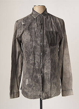 Chemise manches longues gris SHINE homme