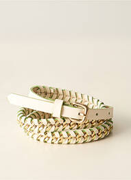 Ceinture blanc PIECES femme