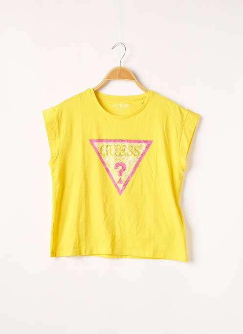 T-shirt jaune GUESS pour fille
