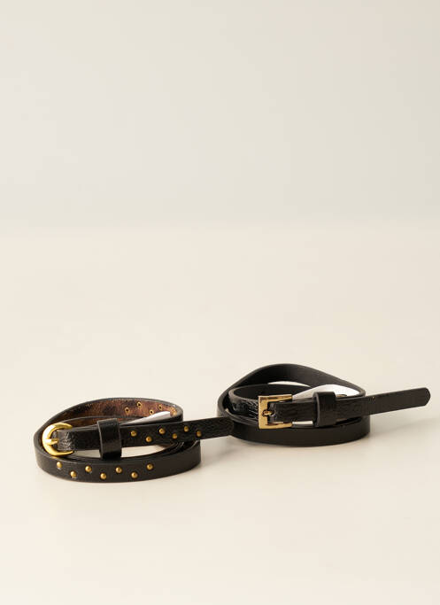 Ceinture noir PIECES pour femme