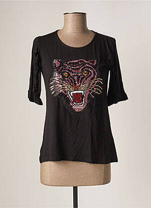 T-shirt noir LITTLE FORTUNE femme