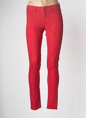 Pantalon slim rouge PIECES pour femme seconde vue