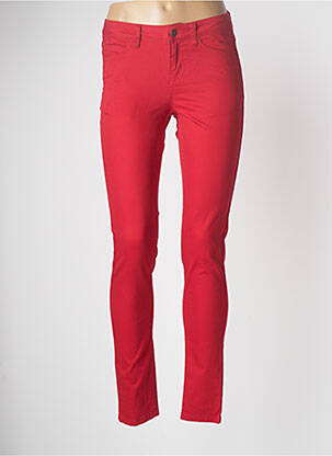 Pantalon slim rouge PIECES pour femme