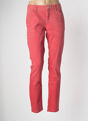 Jeans coupe slim rouge STREET ONE femme