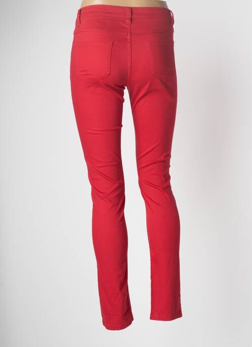 Pantalon slim rouge PIECES pour femme