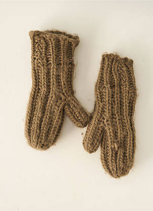 Gants marron PIECES femme