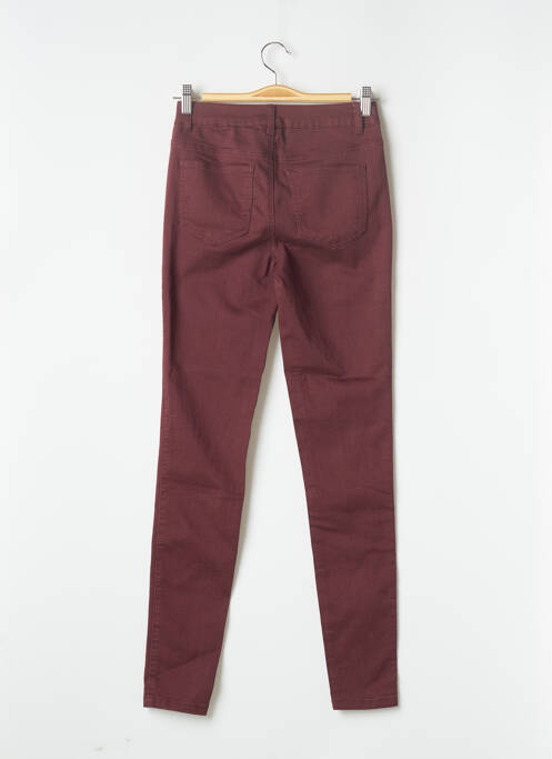 Pantalon slim rouge PIECES pour femme