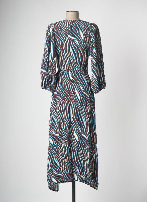 Robe longue marron ASTRID BLACK LABEL pour femme