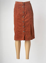 Jupe mi-longue marron LE FABULEUX MARCEL DE BRUXELLES femme