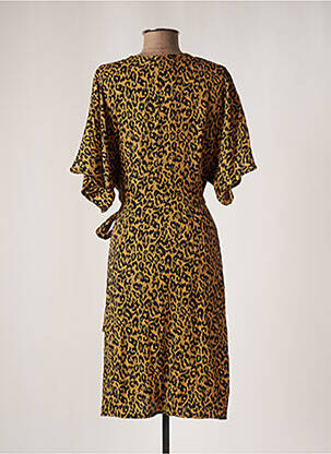 Robe mi-longue marron ASTRID BLACK LABEL femme