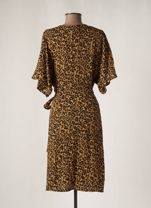 Robe mi-longue marron ASTRID BLACK LABEL pour femme