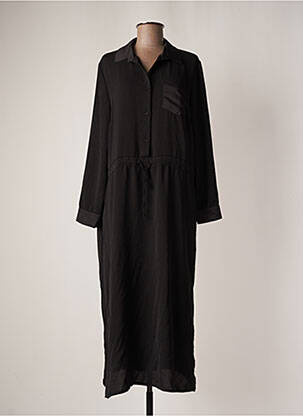 Robe mi-longue noir AMELIE & AMELIE femme