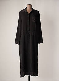 Robe mi-longue noir AMELIE & AMELIE femme