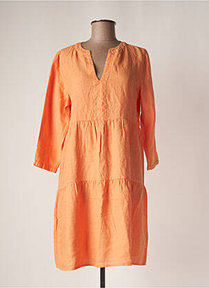 Robe mi-longue orange STREET ONE pour femme