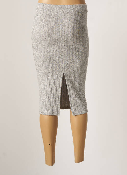 Jupe mi-longue gris ONLY pour femme