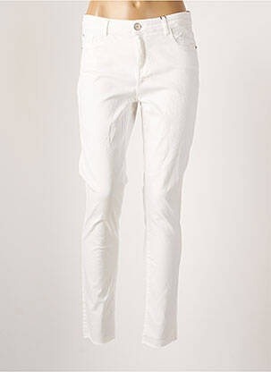 Pantalon slim blanc OPUS pour femme