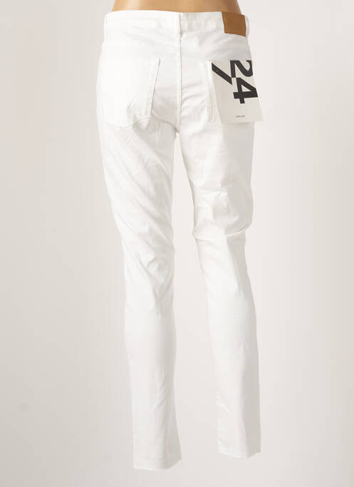 Pantalon slim blanc OPUS pour femme