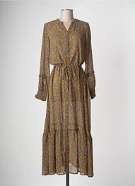 Robe longue marron FRANSA femme