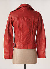 Veste en cuir rouge MANGO pour femme seconde vue