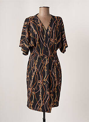 Robe mi-longue noir ASTRID BLACK LABEL femme