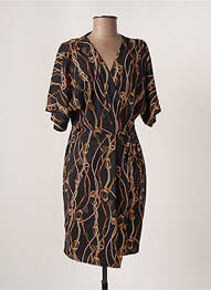 Robe mi-longue noir ASTRID BLACK LABEL femme