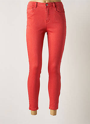 Jeans coupe slim rouge ONLY pour femme