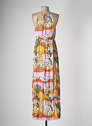 Robe longue beige TOM TAILOR femme