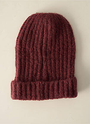 Bonnet rouge PIECES femme