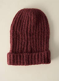 Bonnet rouge PIECES femme