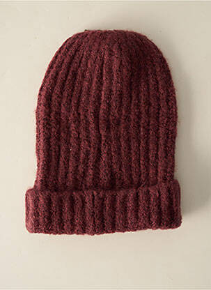 Bonnet rouge PIECES femme
