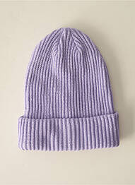 Bonnet violet PIECES femme