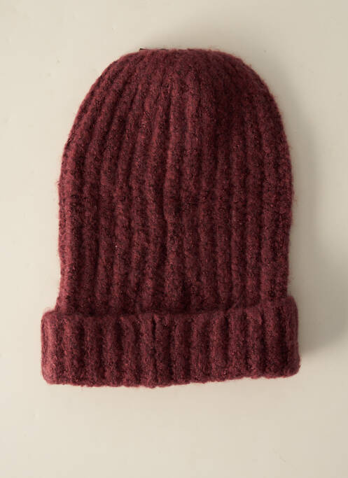 Bonnet rouge PIECES pour femme