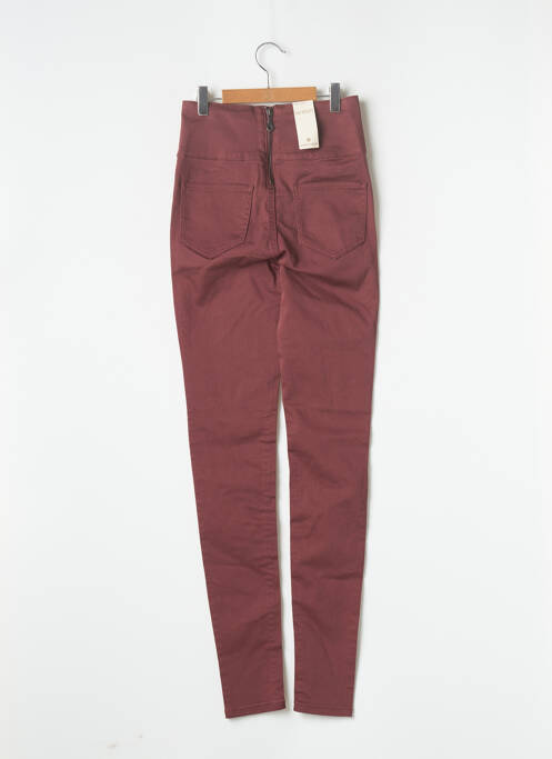 Pantalon slim rouge PIECES pour femme