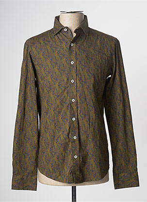Chemise manches longues marron BRUCE & BUTLER  homme