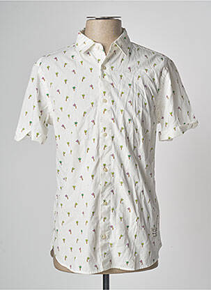 Chemise manches courtes blanc SCOTCH & SODA homme