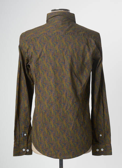 Chemise manches longues marron BRUCE & BUTLER  pour homme